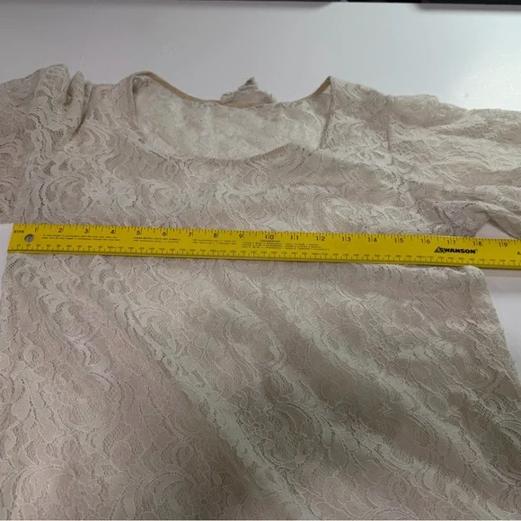 Flying Tomato Elegant Cream Dress with slip - Picture 8 of 12